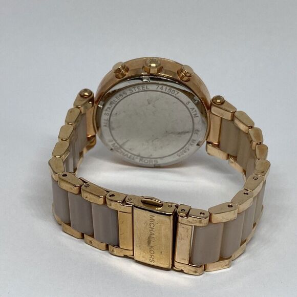 Michael Kors Parker MK5865 Womens Stainless Steel Analog Dial Quartz Watch WO487 - Picture 10 of 12